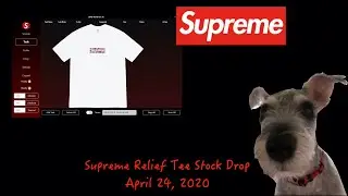 Supreme Relief Tee Stock Drop (April 24, 2020)