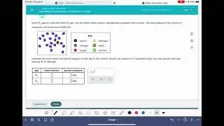 ALEKS: Calculating partial pressure of a gas from a sketch