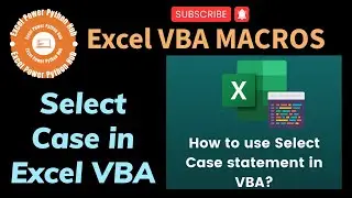 Mastering Excel VBA: How to Use Select Case Statements #vba #excel #marathiexcel