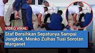 Staf Bersihkan Sepatunya Sampai Jongkok, Menko Zulhas Tuai Sorotan Warganet
