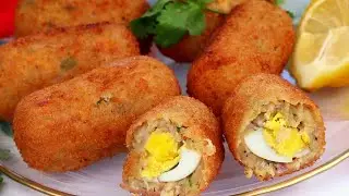 Egg Stuffed Potato Chicken Rolls l Crispy Aloo chicken Rolls Recipe