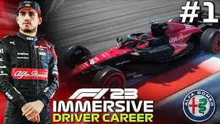 F1 23 Immersive Driver Career Mode #1 (Alfa Romeo) | THE BEGINNING