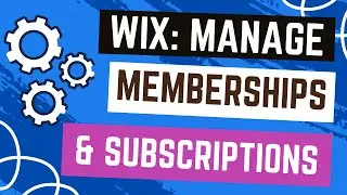 Managing Memberships and Subscriptions in Wix