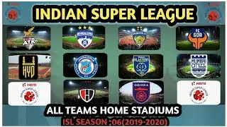 HOME STADIUMS|| ISL SEASON:06(2019-2020)||HOME GROUND||ALL CLUBS