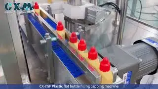 CX YGF Plastic flat bottle filling capping machine Automated Flat Bottle Filling Capping Solution