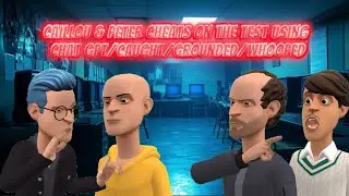 S1 E11 Caillou & Peter cheats on the test using Chat GPT/caught/grounded/whooped