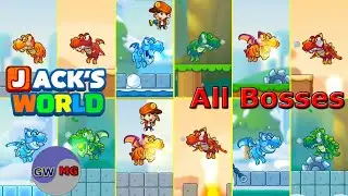 Все боссы (All Bosses) игры Super Jack's World - Free Run Game на Android