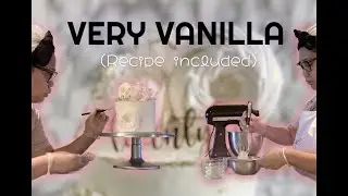 How to make fancy cake using artificial flowers | Very Vanilla Recipe | Sweet art by Daibe