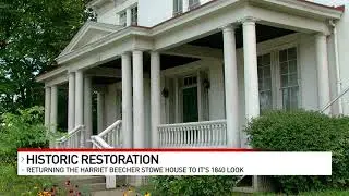 Restoration project underway at historic Harriet Beecher Stowe House in Walnut Hills