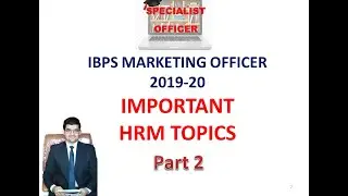 IBPS  SO Marketing Officer Preparation  2019
