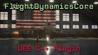 Flight Dynamics Core (Free UE5 C++ Plugin) UI Main Menu Test