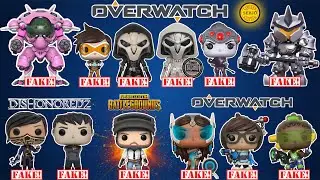 Comparisons of all fakes by Funko POP! Overwatch! Dishonored 2! PUBG!
