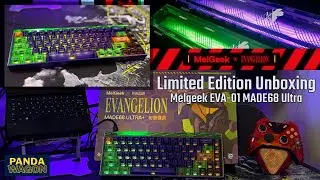 Melgeek x Evangelion EVA-01 MADE68 Ultra Limited Edition Keyboard Unboxing + Panda Wagon Overview
