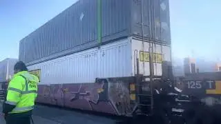 I019 rolls by Amsterdam,NY Slowly with UPS traffic from Worcester, MA filmed December 14th 2024