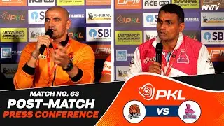 PKL 12 M63 | Puneri Paltan vs Jaipur Pink Panthers | Press Conference ft. Ajay & Narender Redhu