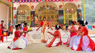 Dhak Baja Kashor Baja Dance ! ঢাক বাজা কাঁসর বাজা !  Shreya Ghoshal ! Sts Folk Creation