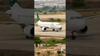PIA Airbus A320 At Karachi Airport #aviation #pia #pakistan #pakistani #airbus #karachi