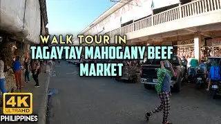 Morning Walk at TAGAYTAY MAHOGANY BEEF MARKET | 4K Walk in Tagaytay City Philippines