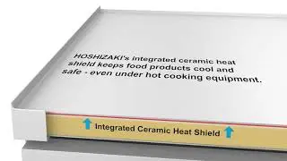 Integrated Ceramic Heat Shield Cutaway - Refrigerated Equipment Stand