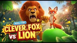 The Wise Fox Outsmarts the Powerful Lion - Moral Story