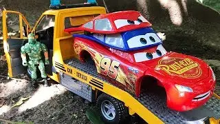 Change & Race Cars 3 Toys Lightning McQueen Unboxing Fun With Ckn Toys