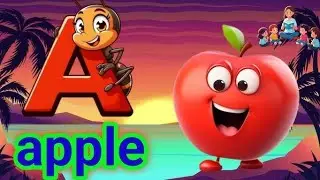 A to Z Song🎵📚🎨 | Learn Alphabet Music with animation🎵 | A for Apple 🍎 | 🎨 A for Apple Phonics Song