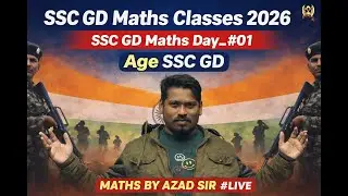 SSC GD Maths Classes 2026 | SSC GD Maths Day_#01 | Age SSC GD | Maths By Azad_Sir #live