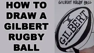 How to Draw a Gilbert Rugby Ball