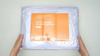 LINENSPA All-Season White Down Alternative Quilted Comforter Unboxing