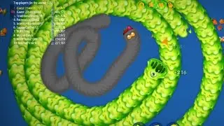 Worms Zone Best Gameplay Longest Goo Snake Hack The Giant Worm. 