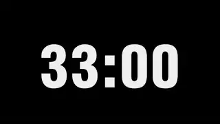 33 Minute Timer Countdown | 33:00