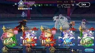 FGO IZO challenge quest 2020 Meltryllis 3 turn run