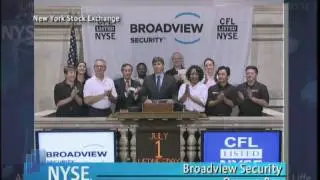 1 July 2009 NYSE Opening Bell Broadview Security