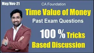 CA Foundation | Time Value of Money | Past Exam Questions | 100% Trick Based Discussion