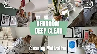 BEDROOM DEEP CLEAN 🛏️🧽 | Cleaning Motivation | Clean with me | Claire Williams