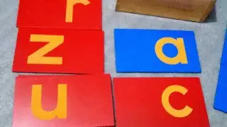 Sand Paper Letter a to z | Tracing Guide #sandpaperletter #montessorimaterial #ThinkaboutLife