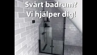 Litet badrum? Vi anpassar glasv&auml;ggar efter dina id&eacute;er.