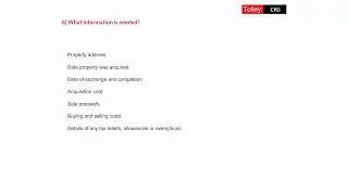 Tolley Seminars Online: Reporting and paying CGT on UK residential property