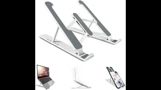 Adjustable Foldable Non Slip Laptop Stand Black