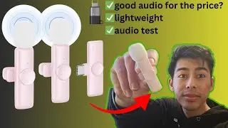 Testing the CHEAPEST Pink Wireless Mic! CZOCPOS Lavalier Mic Review & Sound Test