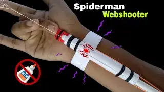 SPIDERMAN WEBSHOOTER (NO GLUE)😱 l only paper making tutorial
