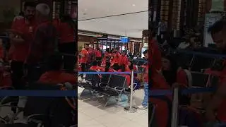 wpl team in Ahmedabad airport #entertainment #hiphop #rap #music