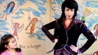 Katy Meets Vidia I And TinkerBell III At Disneyland's Pixie Hollow