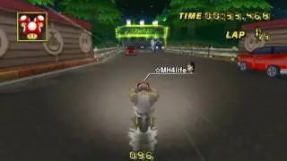 [MKWii] Moonview Highway with Bowser Bike/FR - 1' 44