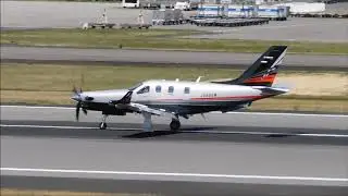 [高松空港] ソカタTBM940 タッチアンドゴーと着陸 Socata TBM-940-700N (JA55GW) Touch & Go to Full-Stop RWY26 TAK/RJOT