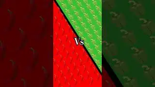 chili pepper vs green pepper :3 #pepper #greenpepper