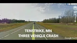 Three Vehicle Crash In Tenstrike, MN