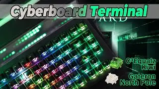 The keyboard of the matrix world, CYBERBORAD TERMINAL (with Gateron North Pole, Equalz Kiwi)