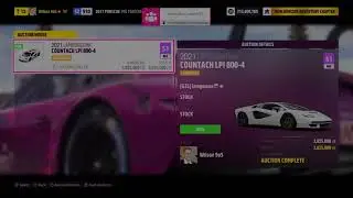 2021 Lamborghini Countach LPI 800-4 Forza Horizon 5 Auction House Sniping