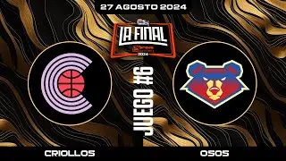 Criollos de Caguas vs. Osos de Manatí - Juego #6 - La Final Brava - BSN2024